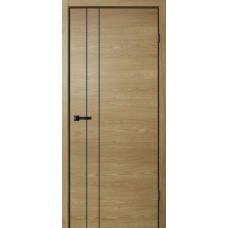 Дверь межкомнатная Сибирь Профиль Нео N02 Дуб европейский, глухое полотно, кромка